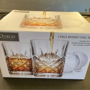 Shannon by Godinger, Dublin Collection 3 Piece Whiskey Chill